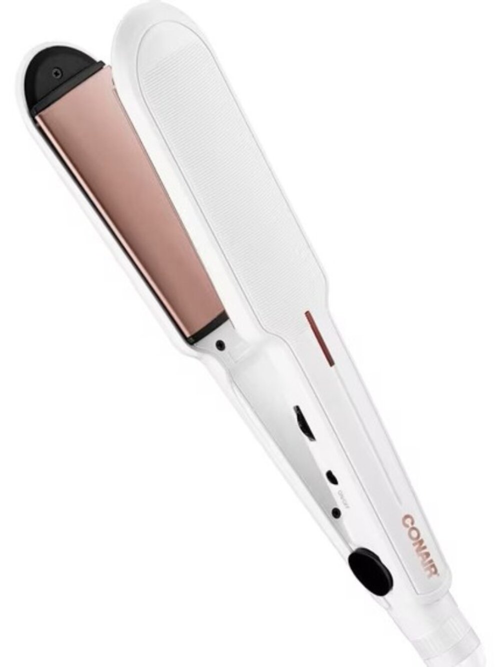 1 - 1/2 Inch Conair Double Ceramic Flat Iron/Hair Straightener White
